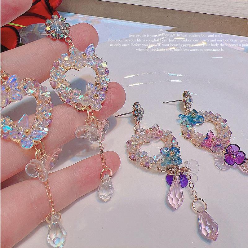Dangle Earrings Korean Luxury Rhinestone Circle Tassel Drop For Women Girls Fashion Acrylic Flower Pendientes Jewelry
Dangle Earrings Korean Luxury Rhinestone Circle Tassel Drop For Women Girls Fashion Acrylic Flower Pendientes Jewelry