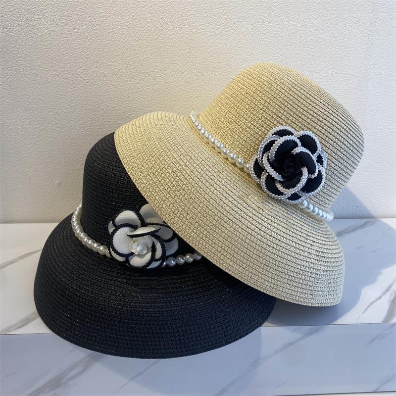 Wide Brim Hats Hepburn Style Flower Pearl Bell-shaped Straw Hat Elegant Girl Summer Outing Sun Protection French Retro Bucket Female, Khaki
Wide Brim Hats Hepburn Style Flower Pearl Bell-shaped Straw Hat Elegant Girl Summer Outing Sun Protection French Retro Bucket Female, Khaki