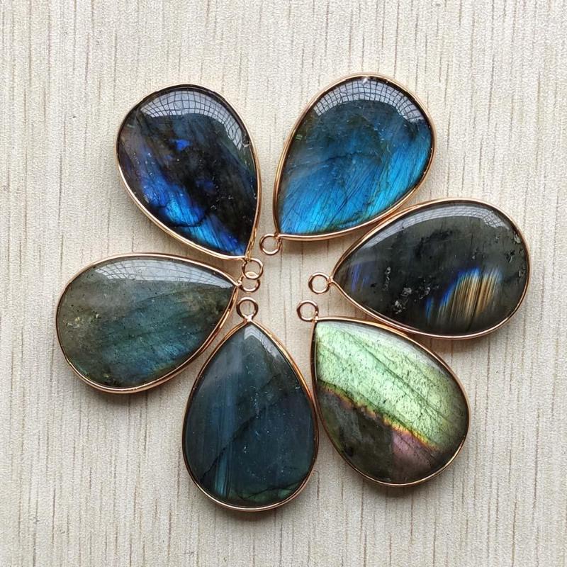 Pendant Necklaces Fashion Natural Labradorite Gold Color Side Water Drop Shape Pendants For Jewelry Making 6pcs/Lot Wholesale
Pendant Necklaces Fashion Natural Labradorite Gold Color Side Water Drop Shape Pendants For Jewelry Making 6pcs/Lot Wholesale