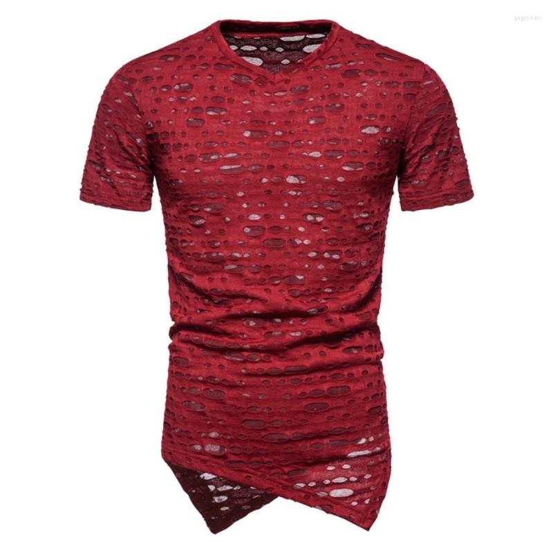 Men's T Shirts Summer 6-color Stretch Fitness Men's Fashion Hollowed-out Hole Punk Style V-neck Short Sleeve Bottom T-shirt, Black
Men's T Shirts Summer 6-color Stretch Fitness Men's Fashion Hollowed-out Hole Punk Style V-neck Short Sleeve Bottom T-shirt, Black