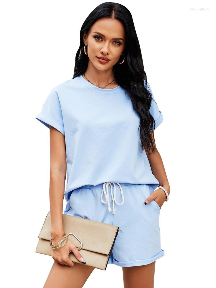 Women' Tracksuits WYBLZ Summer Women Short Set Casual Cotton Two Pieces Sleeve T Shirts And High Waist Pants Solid Outfits Tracksuit, Grey set
Women' Tracksuits WYBLZ Summer Women Short Set Casual Cotton Two Pieces Sleeve T Shirts And High Waist Pants Solid Outfits Tracksuit, Grey set