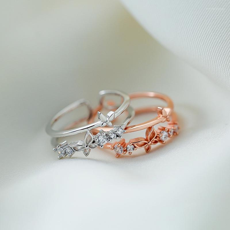 Wedding Rings Shiny Exquisite Crystal Butterfly Zircon For Women Korean Minimalist Ring Adjustable Silver Color Jewelry
Wedding Rings Shiny Exquisite Crystal Butterfly Zircon For Women Korean Minimalist Ring Adjustable Silver Color Jewelry