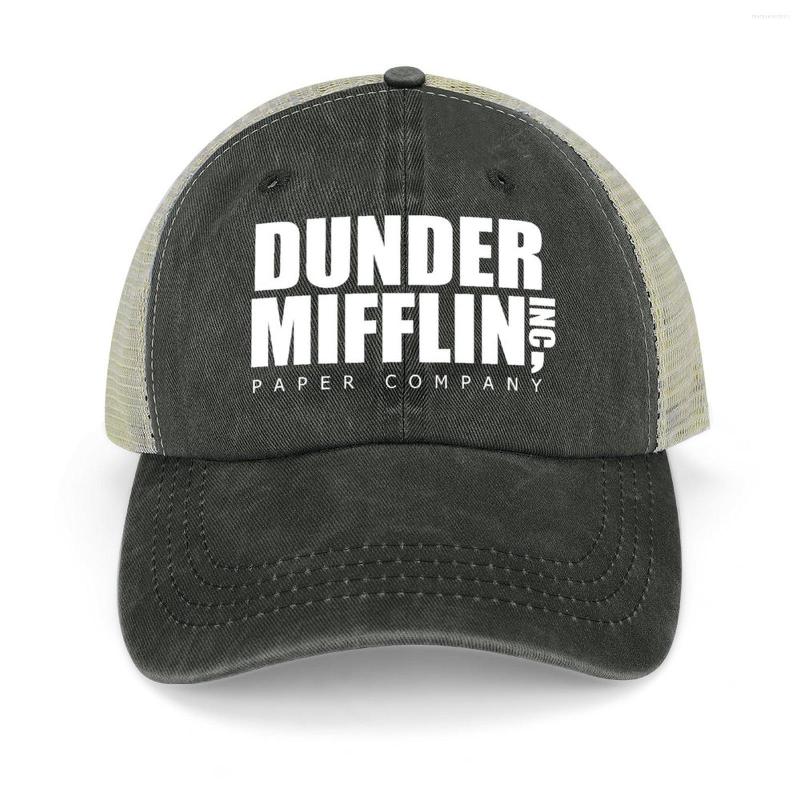

Ball Caps Dunder Mifflin Paper Company The Office Cowboy Hat Boonie Hats Military Tactical Cap Bobble Woman Men'S, Black