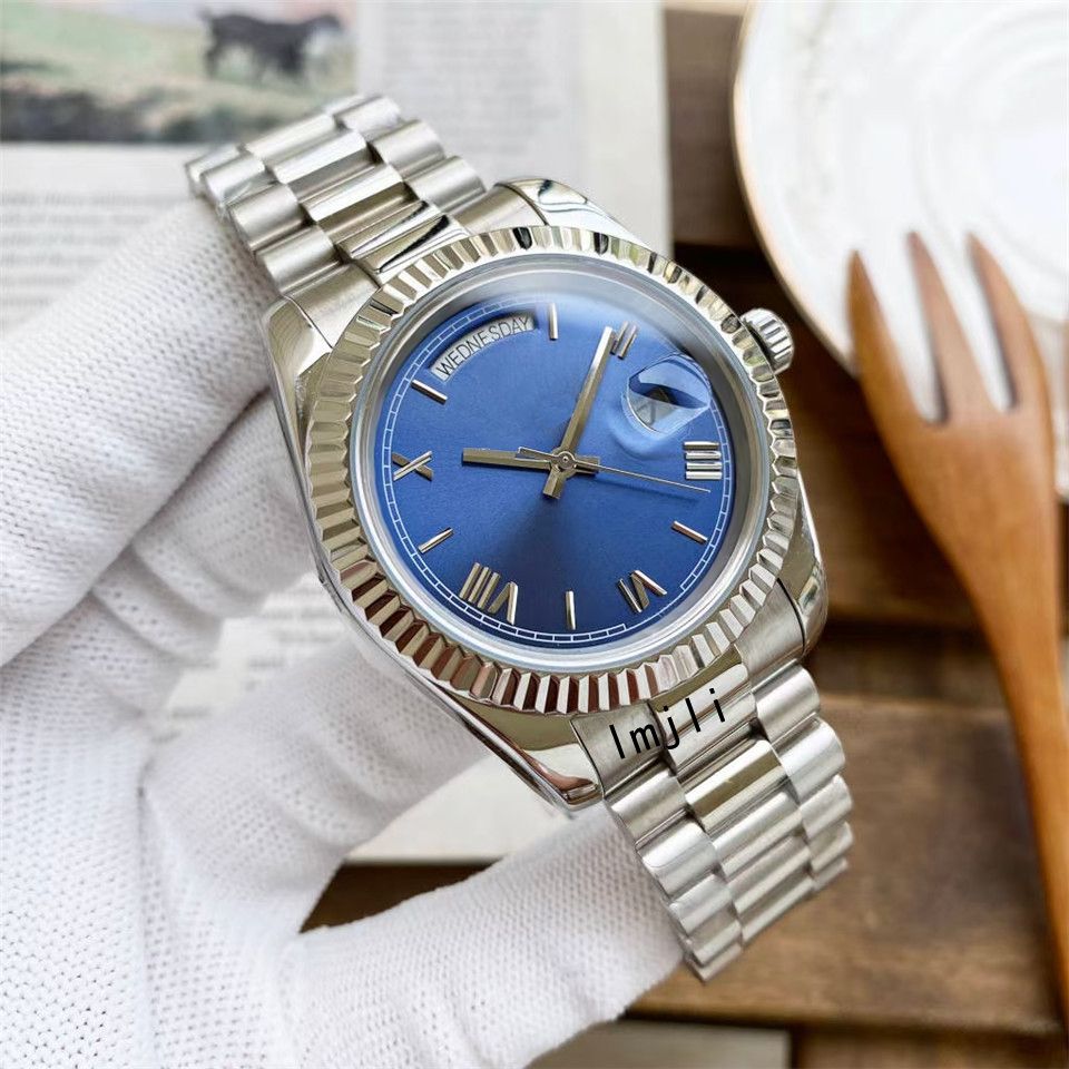 Men Automatic mechanical watch for mens watches gold and silver stainless steel strap 41mm roman dial Montres de luxe, Tool
Men Automatic mechanical watch for mens watches gold and silver stainless steel strap 41mm roman dial Montres de luxe, Tool