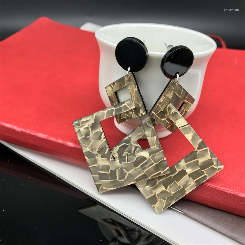 Dangle Earrings European Exaggerated Acrylic Bohemian Marble Rhombic Double-frame Ear Rings American Ins Style
Dangle Earrings European Exaggerated Acrylic Bohemian Marble Rhombic Double-frame Ear Rings American Ins Style