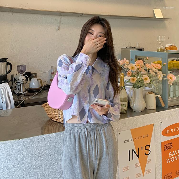 Women's Blouses Spring 2023 Autumn Blouse Women Harajuku Korean Fashion Long Sleeve Top Personality Vintage Sweet Diamond Plaid Shirt, Green
Women's Blouses Spring 2023 Autumn Blouse Women Harajuku Korean Fashion Long Sleeve Top Personality Vintage Sweet Diamond Plaid Shirt, Green