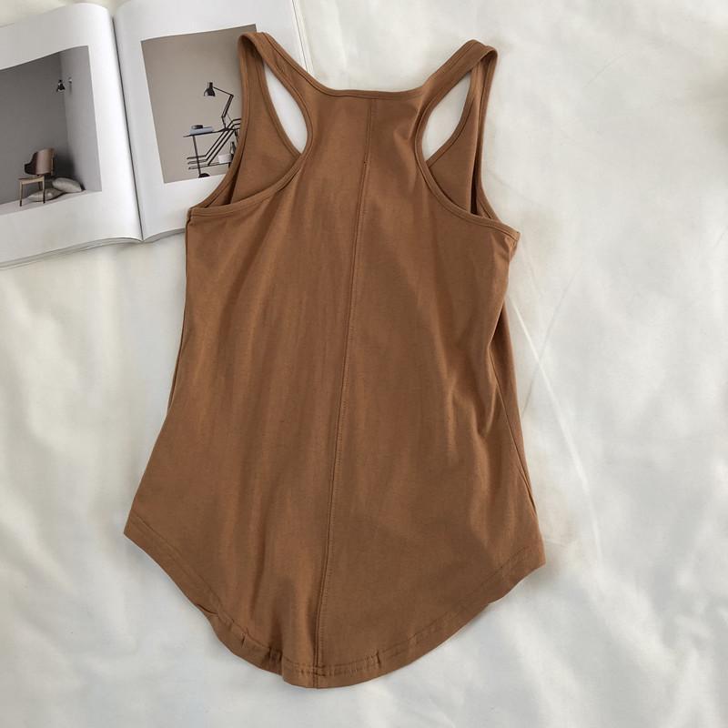 Camisoles Tanks Women's Top Sexy Soft Cotton Female Seamless Underwear Tank Top Girls Summer Cami T-shirt Sexy Lingerie Sports Camisole 230420