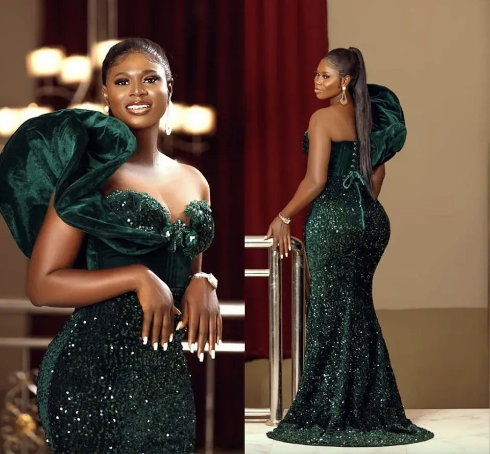 Arabic Aso Ebi Dark Green Prom Dresses Sequined Style Plus Size Lace Up Back Evening Gowns Side Split Mermaid African Party Dress Sequins Split Gowns, Chocolate
Arabic Aso Ebi Dark Green Prom Dresses Sequined Style Plus Size Lace Up Back Evening Gowns Side Split Mermaid African Party Dress Sequins Split Gowns, Chocolate