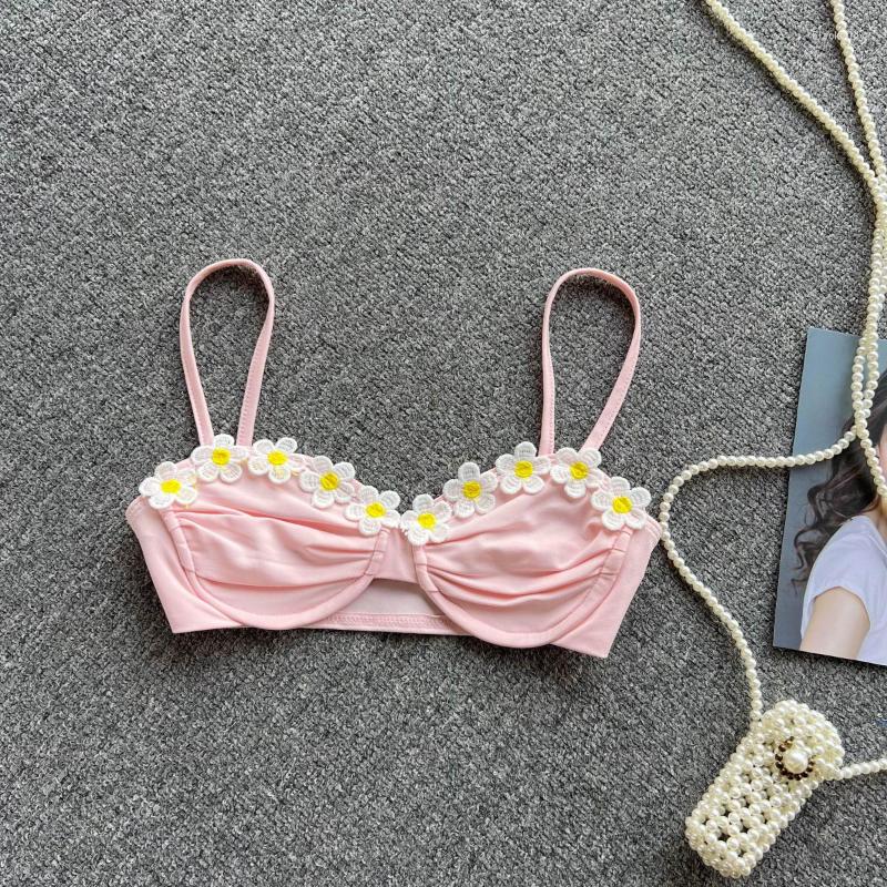 Women's Tanks French Chic Camisole Sweet Floral Bra Female Backless Camis Spicy Girl Tank Sleeveless Pink Crop Top Women Clothes Drop
Women's Tanks French Chic Camisole Sweet Floral Bra Female Backless Camis Spicy Girl Tank Sleeveless Pink Crop Top Women Clothes Drop