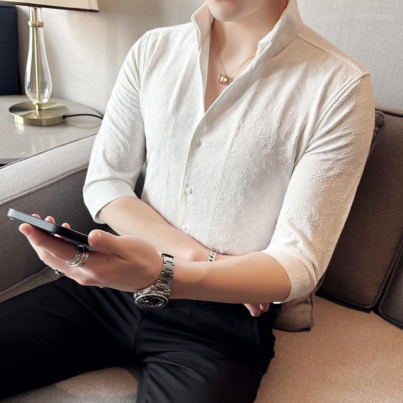 Men's Casual Shirts Camisas De Hombre Fashion Print V Neck Half Sleeve For Men Clothing 2023 Business Slim Fit Club Tuxedo Blouses, Black
Men's Casual Shirts Camisas De Hombre Fashion Print V Neck Half Sleeve For Men Clothing 2023 Business Slim Fit Club Tuxedo Blouses, Black