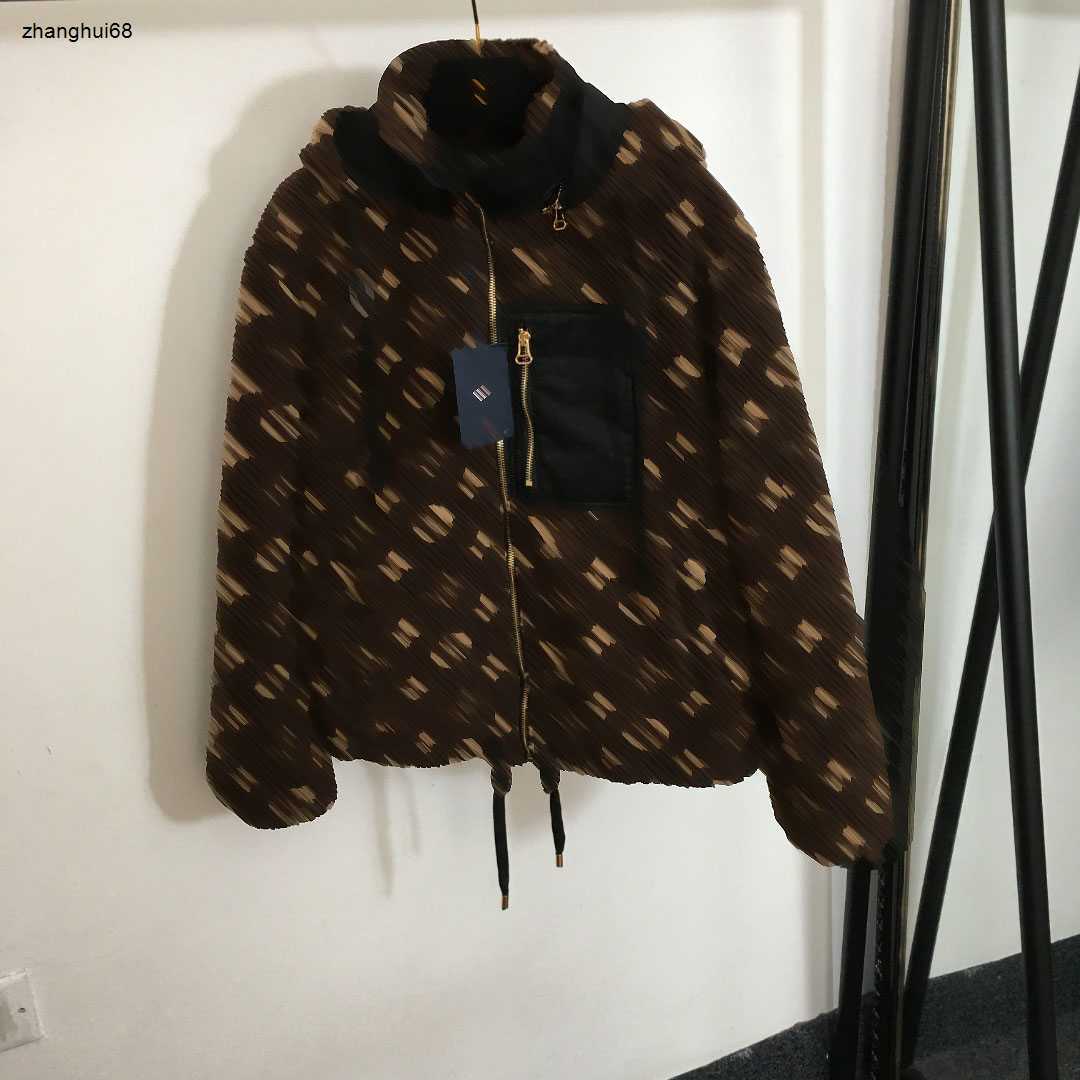 New women jacket designer cotton cardigan fashion hooded long sleeve jacket branded geometric print ladies coat women clothing Nov18