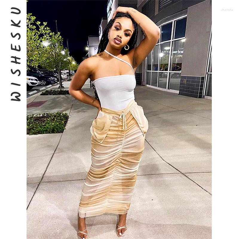 Skirts Sexy Ruched Beach Cover Ups Maxi Women Drawstring See Through Mesh Casual Long Skirt 2023 Summer Fairy Grunge Clothes, Brown
Skirts Sexy Ruched Beach Cover Ups Maxi Women Drawstring See Through Mesh Casual Long Skirt 2023 Summer Fairy Grunge Clothes, Brown