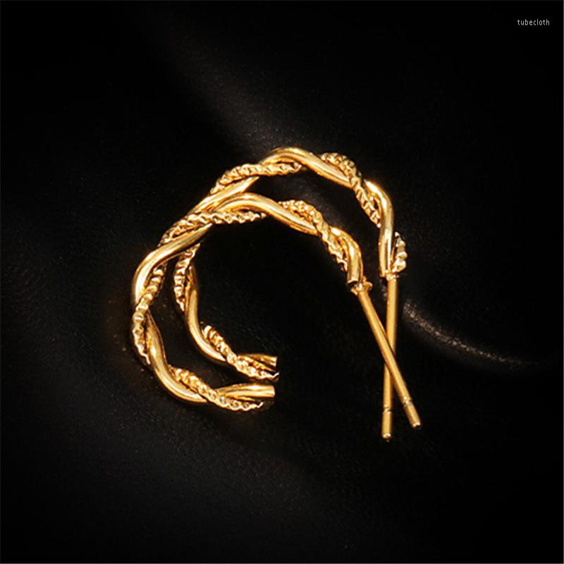 Stud Earrings Simple Woman Spiral Twisted Charming Ear Studs Piercing Elegant Titanium Steel Plating 18k Gold Jewelry Gifts 2023
Stud Earrings Simple Woman Spiral Twisted Charming Ear Studs Piercing Elegant Titanium Steel Plating 18k Gold Jewelry Gifts 2023