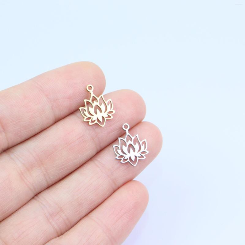 Charms 10pcs StainlessSteel Mirror Polished Lotus Fadeless Anti Allergic Women's Fashion Jewelry Charm Pendant DIY Necklace Earrings
Charms 10pcs StainlessSteel Mirror Polished Lotus Fadeless Anti Allergic Women's Fashion Jewelry Charm Pendant DIY Necklace Earrings