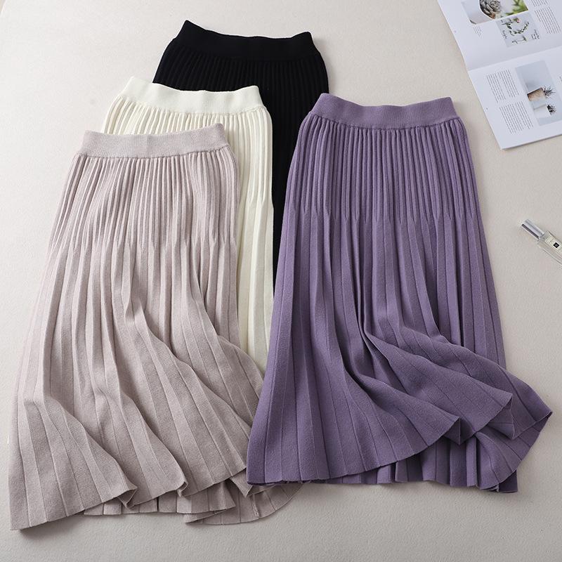 Skirts TripleLeaf 2023 Autumn And Winter Ladies Long Skirt High Waist Knitted Fashionable A-Line Pleated, Black
Skirts TripleLeaf 2023 Autumn And Winter Ladies Long Skirt High Waist Knitted Fashionable A-Line Pleated, Black