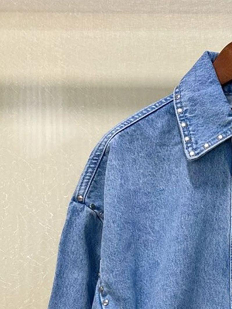 Dress VROUWEN KLINKNAGEL DENIM SET TURNDOWN KRAAG LANGE MOUWEN SINGLE BREASTED KORTE JAS OF STRAIGHT GEROLD DENIM SHORTS
Dress VROUWEN KLINKNAGEL DENIM SET TURNDOWN KRAAG LANGE MOUWEN SINGLE BREASTED KORTE JAS OF STRAIGHT GEROLD DENIM SHORTS