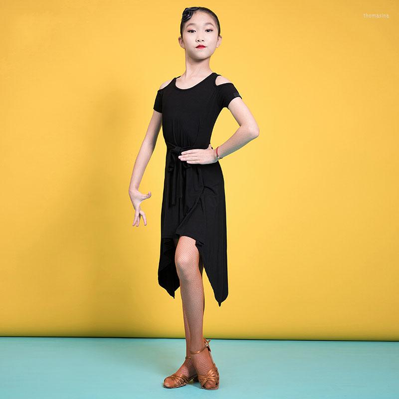 Stage Wear Modal Cutout Short Sleeve Irregular Latin Dance One-piece Dress For Little Girl/children Ballroom Costume Performance G3342, Black
Stage Wear Modal Cutout Short Sleeve Irregular Latin Dance One-piece Dress For Little Girl/children Ballroom Costume Performance G3342, Black