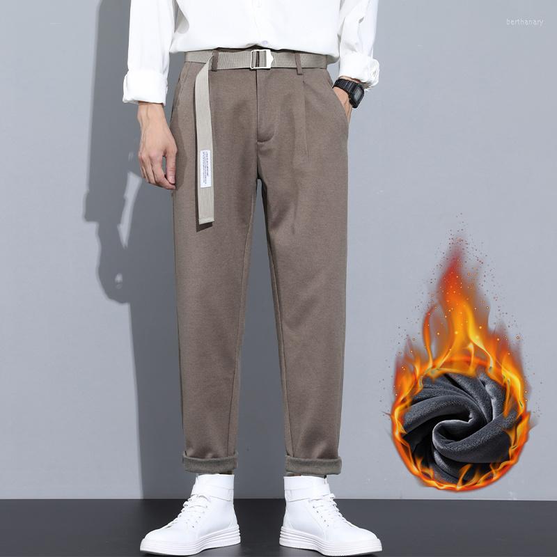 Men's Pants Winter Men's 2023 Thick Trousers Woolen Solid High Quality Casual Suit Korean Style Straight Fashion Warm Bottoms L8, Black
Men's Pants Winter Men's 2023 Thick Trousers Woolen Solid High Quality Casual Suit Korean Style Straight Fashion Warm Bottoms L8, Black