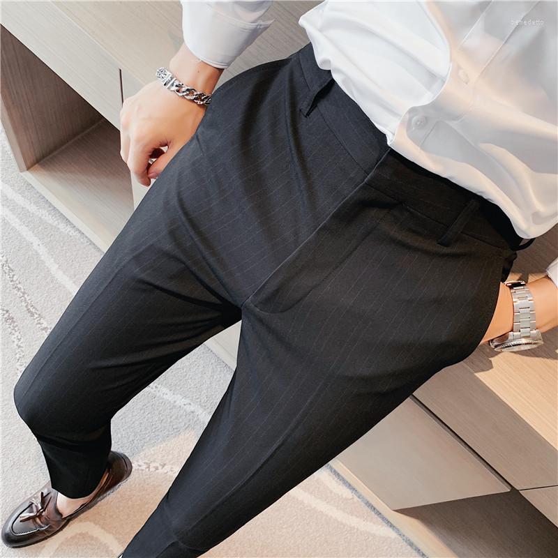 Men's Suits 38 40 42 Business Stripe Dress Pants Men Office Social Formal Suit Casual Streetwear Wedding Trousers Pantalon Homme, Black
Men's Suits 38 40 42 Business Stripe Dress Pants Men Office Social Formal Suit Casual Streetwear Wedding Trousers Pantalon Homme, Black