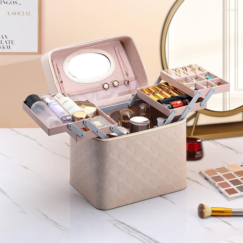 Cosmetic Bags 2023 Professional Makeup Bag Women Case Leather Female Korean Make Up Box Travel Wash Jewelry Organizer Fashion, Pink c
Cosmetic Bags 2023 Professional Makeup Bag Women Case Leather Female Korean Make Up Box Travel Wash Jewelry Organizer Fashion, Pink c
