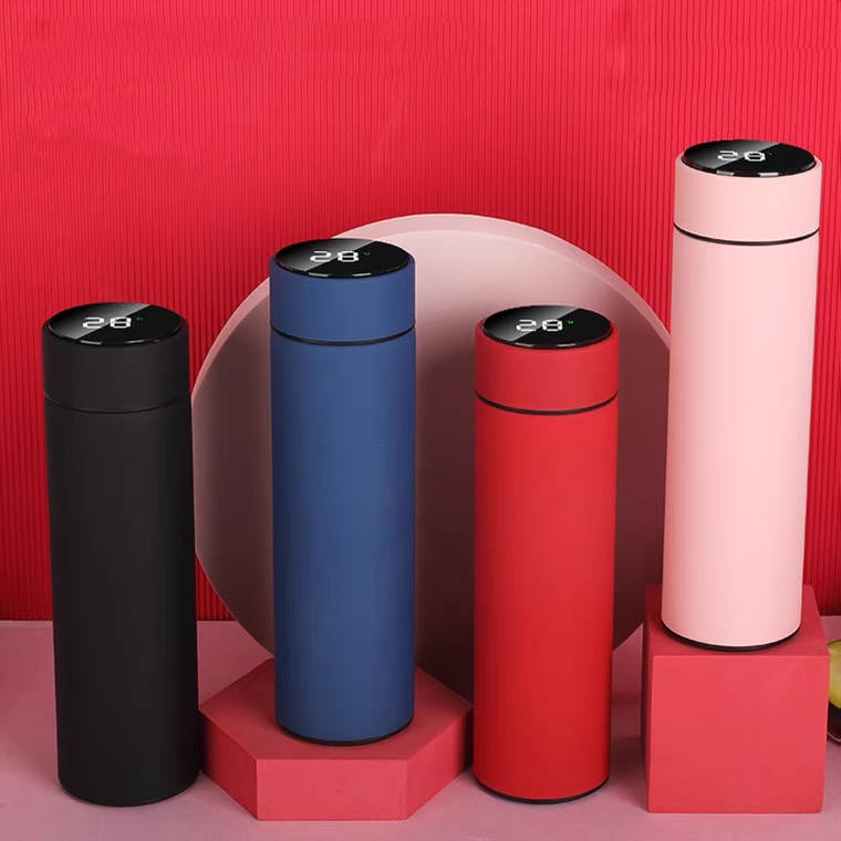 Coffee Bottle with LED Temperature Display Smart Water Bottle Double Walled Tea Infuser Bottle Stainless Steel Thermal Cup Travel Mug Keeps Water Cold