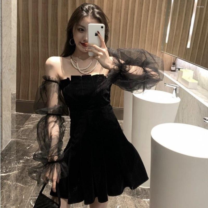 Casual Dresses 2023 Black Retro Dress Women Lace Chiffon Mini Female High Street Sexy Korean Fashion Club
Casual Dresses 2023 Black Retro Dress Women Lace Chiffon Mini Female High Street Sexy Korean Fashion Club