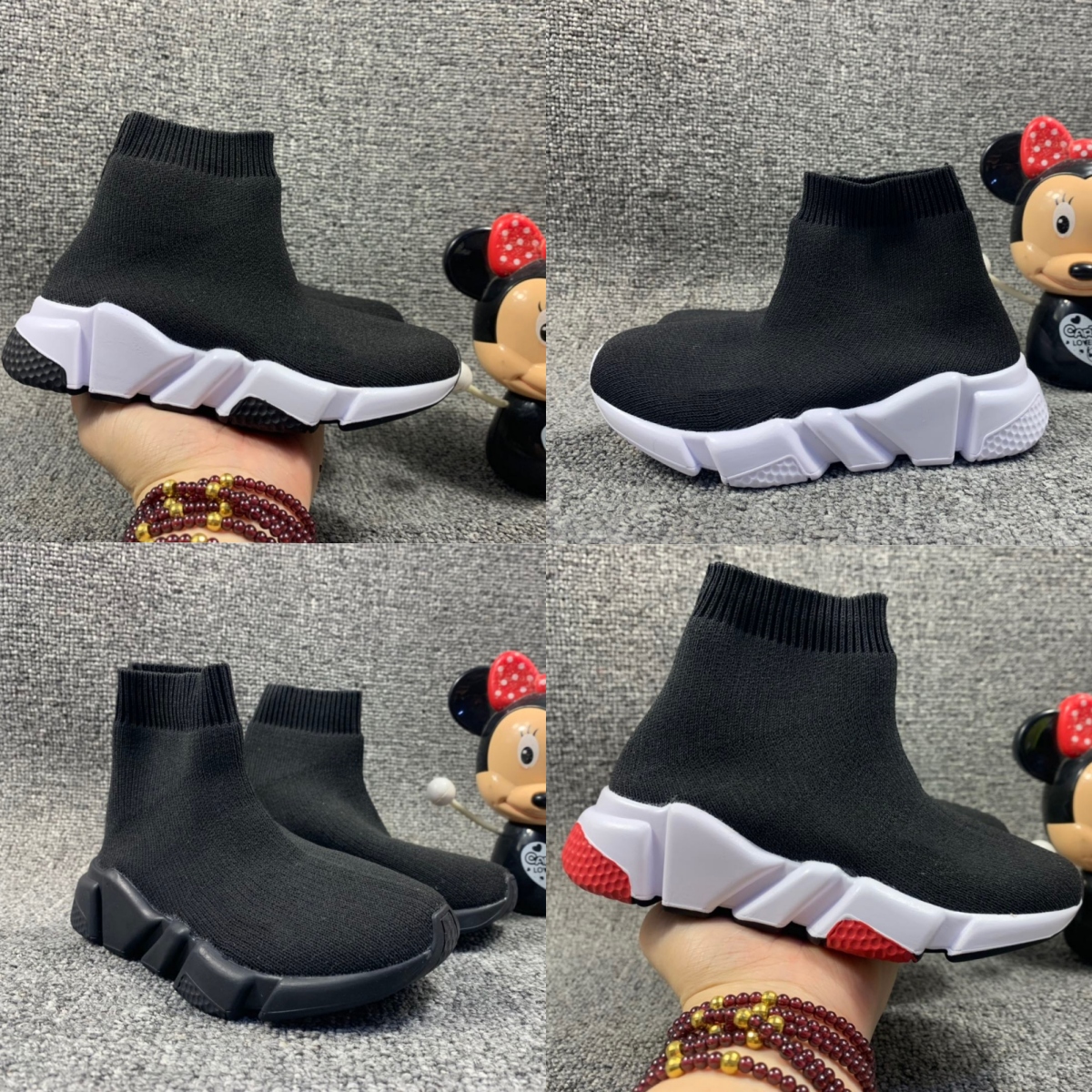 Infant Kids Knit Speed Sneakers Sock Runner Knitted Mid High Running shoes Black Trainers Wine Red Sneaker Children girls boys sports shoes, Color 1
Infant Kids Knit Speed Sneakers Sock Runner Knitted Mid High Running shoes Black Trainers Wine Red Sneaker Children girls boys sports shoes, Color 1