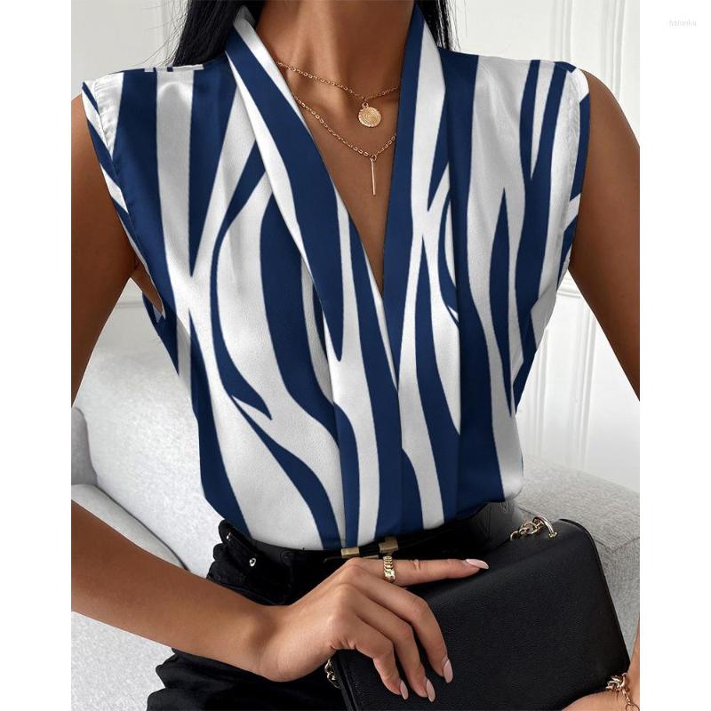 Women's Blouses Summer Casual Women's Blouse Fashion Zebra Print Pullover Tops Elegant V-neck Sleeveless Office Lady Loose Party Shirts
Women's Blouses Summer Casual Women's Blouse Fashion Zebra Print Pullover Tops Elegant V-neck Sleeveless Office Lady Loose Party Shirts