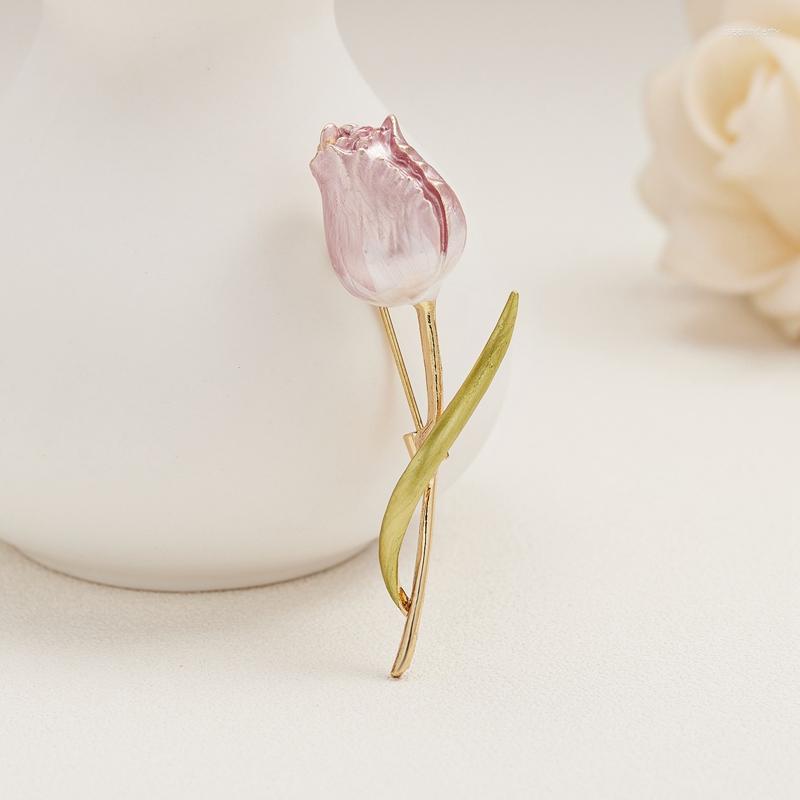 Brooches Enamel Pink Tulip Flower For Women Elegant Fashion Classic Weddings Office Party Brooch Pins Gifts
Brooches Enamel Pink Tulip Flower For Women Elegant Fashion Classic Weddings Office Party Brooch Pins Gifts