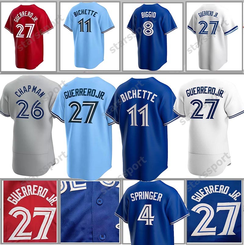 2023 Custom 27 Vladimir Guerrero Jr. Jerseys 11 Bo Bichette Alejandro Kirk Alek Manoah 26 Matt Chapman George Springer Drury Hernandez 13 Gurriel Jr. Baseball Jersey, As shown in illustration
2023 Custom 27 Vladimir Guerrero Jr. Jerseys 11 Bo Bichette Alejandro Kirk Alek Manoah 26 Matt Chapman George Springer Drury Hernandez 13 Gurriel Jr. Baseball Jersey, As shown in illustration