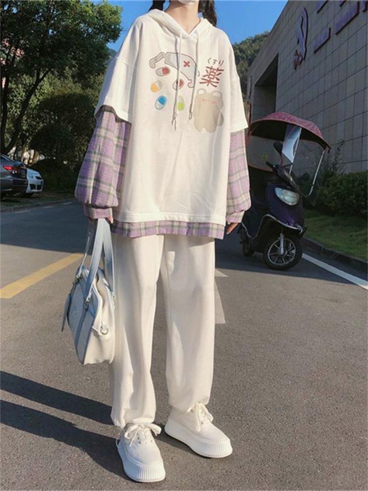 Pants Autumn Winter New Korean Suit Women 2022 Casual Loose Fake Twopiece Sweatshirt + Corduroy Wideleg Pants Preppy Twopiece Suit, Hoody
Pants Autumn Winter New Korean Suit Women 2022 Casual Loose Fake Twopiece Sweatshirt + Corduroy Wideleg Pants Preppy Twopiece Suit, Hoody