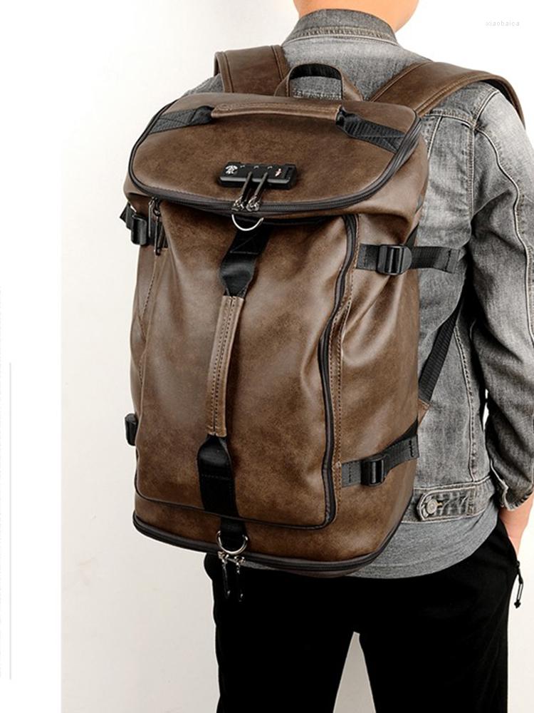 School Bags YILIAN Backpack 2023 Men's Soft Leather Schoolbag Anti-theft Travel Bag Hiking Large Capacity, Black
School Bags YILIAN Backpack 2023 Men's Soft Leather Schoolbag Anti-theft Travel Bag Hiking Large Capacity, Black