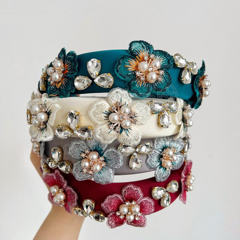 Fashion Hair Accessories For Women Luxurious Pearls Rhinestone Flower Hairband Top Baroque Headband Adult
Fashion Hair Accessories For Women Luxurious Pearls Rhinestone Flower Hairband Top Baroque Headband Adult