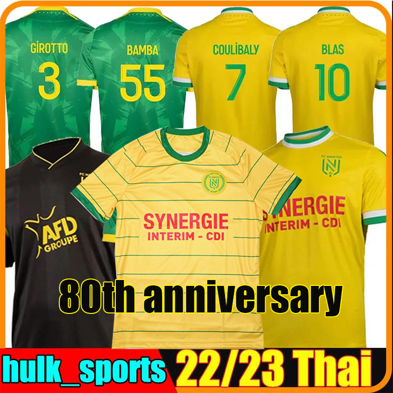 22/23 Nantes FC Etoile SISSOKO 80th Soccer Jerseys 2022 2023 Maillots de foot PALLOIS GIROTTO CHIRIVELLA COULIBALY BLAS COCO SIMON Hommes 3rd football shirts, Nante 80th anniversary
22/23 Nantes FC Etoile SISSOKO 80th Soccer Jerseys 2022 2023 Maillots de foot PALLOIS GIROTTO CHIRIVELLA COULIBALY BLAS COCO SIMON Hommes 3rd football shirts, Nante 80th anniversary