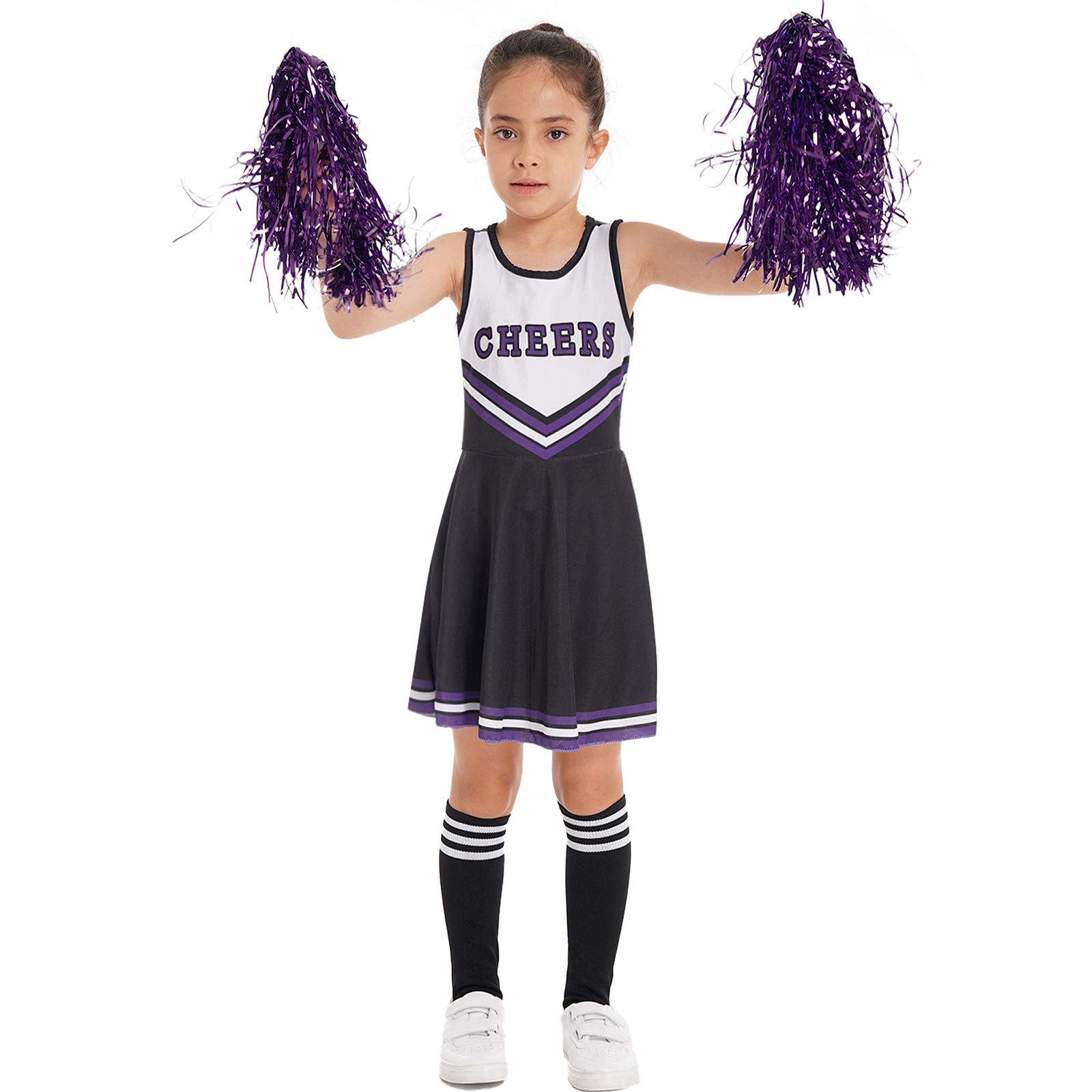 Cheerleading Kids Girls Cheerleading Dance Clothes Set Round Neckline Letter Print Patchwork Style Dance Dress Cheerleading Flower and Socks 230420
Cheerleading Kids Girls Cheerleading Dance Clothes Set Round Neckline Letter Print Patchwork Style Dance Dress Cheerleading Flower and Socks 230420