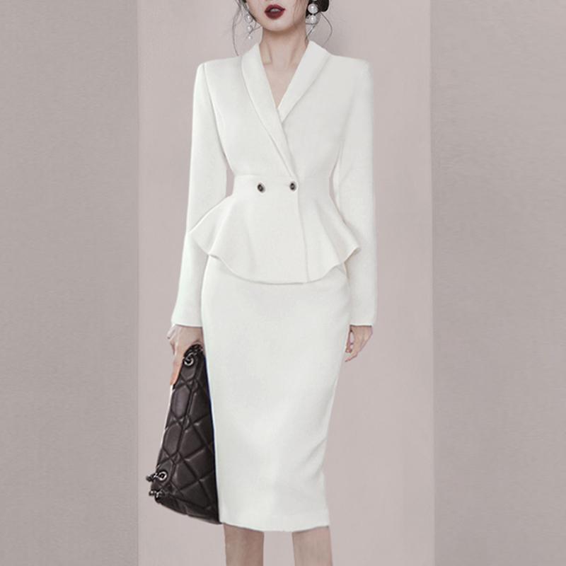 Pants Spring 2 Piece Skirt Suits Office Ladies Ruffles Blazer and Pencil Mid Skirt Fashion Female Business Interview Suit Sets, Black
Pants Spring 2 Piece Skirt Suits Office Ladies Ruffles Blazer and Pencil Mid Skirt Fashion Female Business Interview Suit Sets, Black