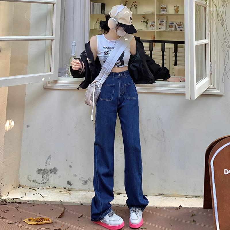 Women's Jeans High Quality Autumn Winter Design Retro Pocket Dark Waist Straight Women's Slim Loose Trousers Wide Leg Pants, Light blue
Women's Jeans High Quality Autumn Winter Design Retro Pocket Dark Waist Straight Women's Slim Loose Trousers Wide Leg Pants, Light blue
