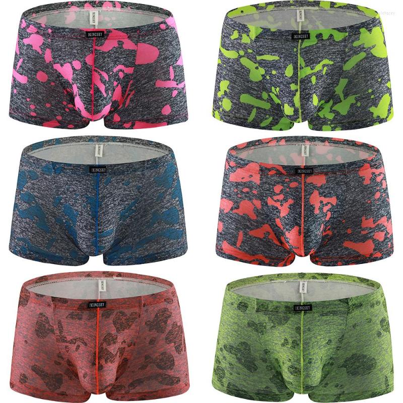 Underpants Men's Big Pouch Boxer Briefs Sexy Printed Trunk Underwear Low Rise Bulge Under Panties, Blue
Underpants Men's Big Pouch Boxer Briefs Sexy Printed Trunk Underwear Low Rise Bulge Under Panties, Blue