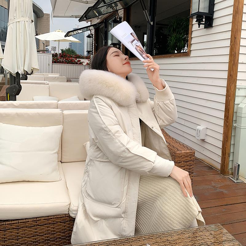 Parkas Make han edition winter white duck down female fashion heavy hair get long years in the new easing down jacket, Black
Parkas Make han edition winter white duck down female fashion heavy hair get long years in the new easing down jacket, Black