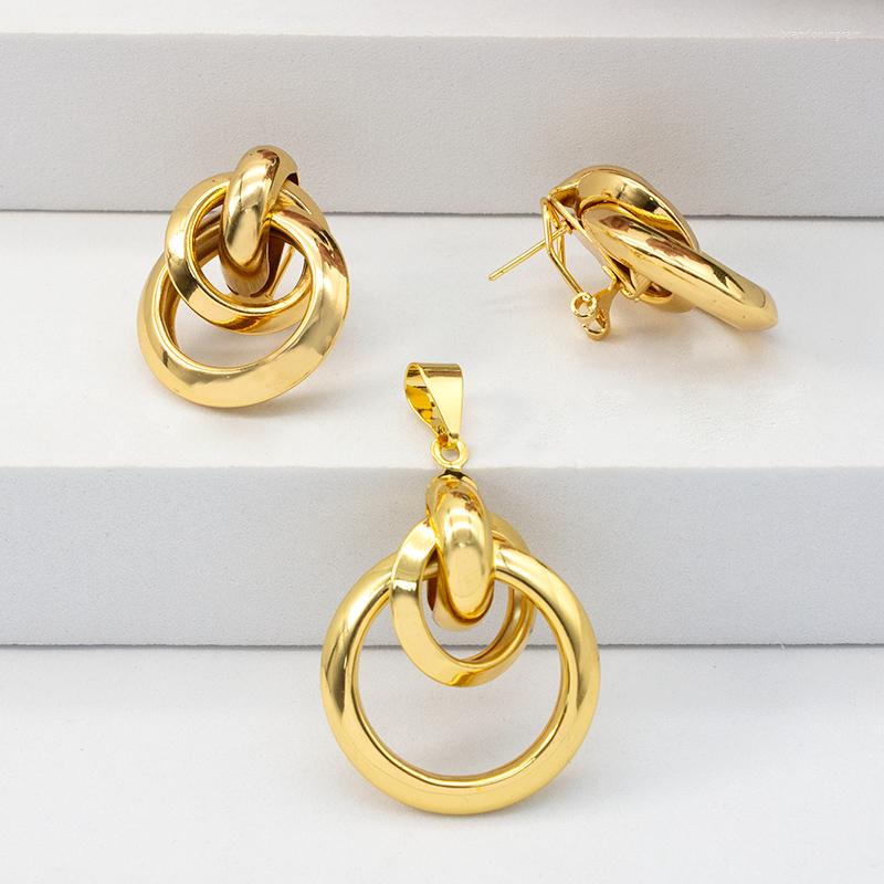 Necklace Earrings Set Jewelry For Women Round Circle Metal Clip Pendant Geometry Fashion Sets Ladies Daily Wear Gift, Picture shown
Necklace Earrings Set Jewelry For Women Round Circle Metal Clip Pendant Geometry Fashion Sets Ladies Daily Wear Gift, Picture shown