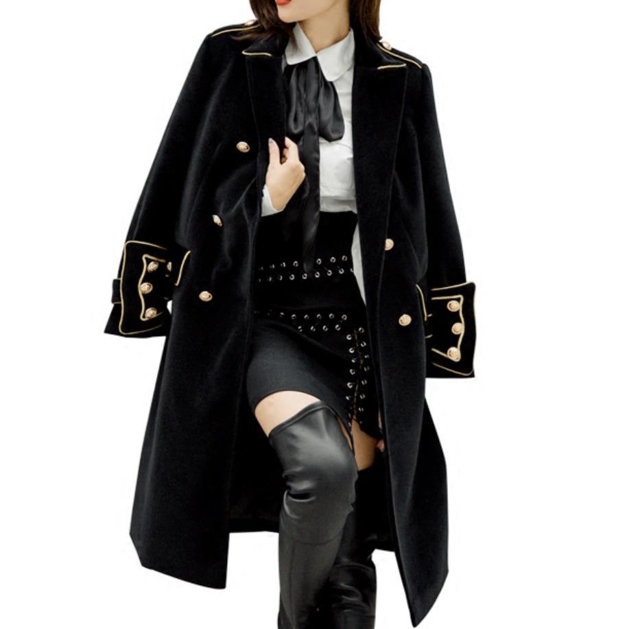 Fur Double Breasted Military style Wool Coat British Style Work Business Blends Korean Coat Outwear Winter Women Coats, Black
Fur Double Breasted Military style Wool Coat British Style Work Business Blends Korean Coat Outwear Winter Women Coats, Black