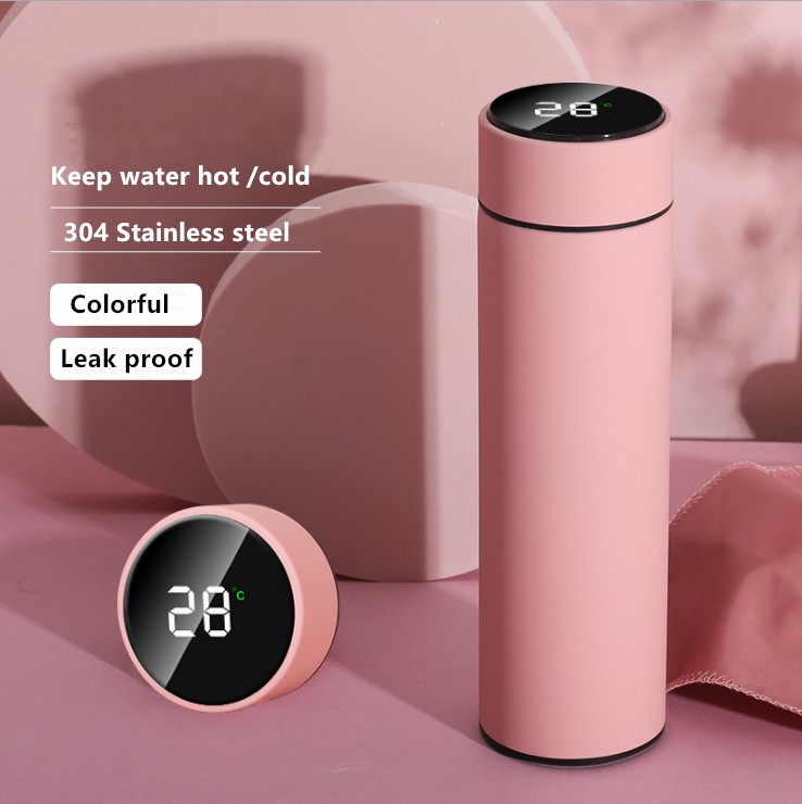 Coffee Bottle with LED Temperature Display Smart Water Bottle Double Walled Tea Infuser Bottle Stainless Steel Thermal Cup Travel Mug Keeps Water Cold
