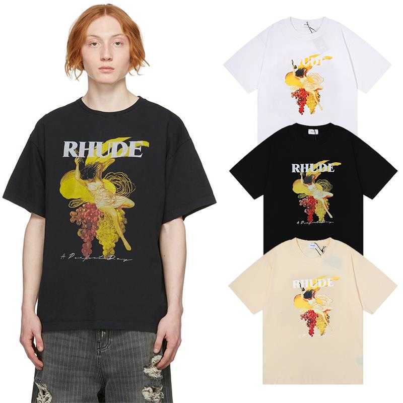 Designer Fashion Clothing Tees Hip hop TShirts Rhude Grape Female Figure Abstract Painting Print Summer Men's Loose Casual T-shirt Streetwear Tops Sportswear, Black
Designer Fashion Clothing Tees Hip hop TShirts Rhude Grape Female Figure Abstract Painting Print Summer Men's Loose Casual T-shirt Streetwear Tops Sportswear, Black