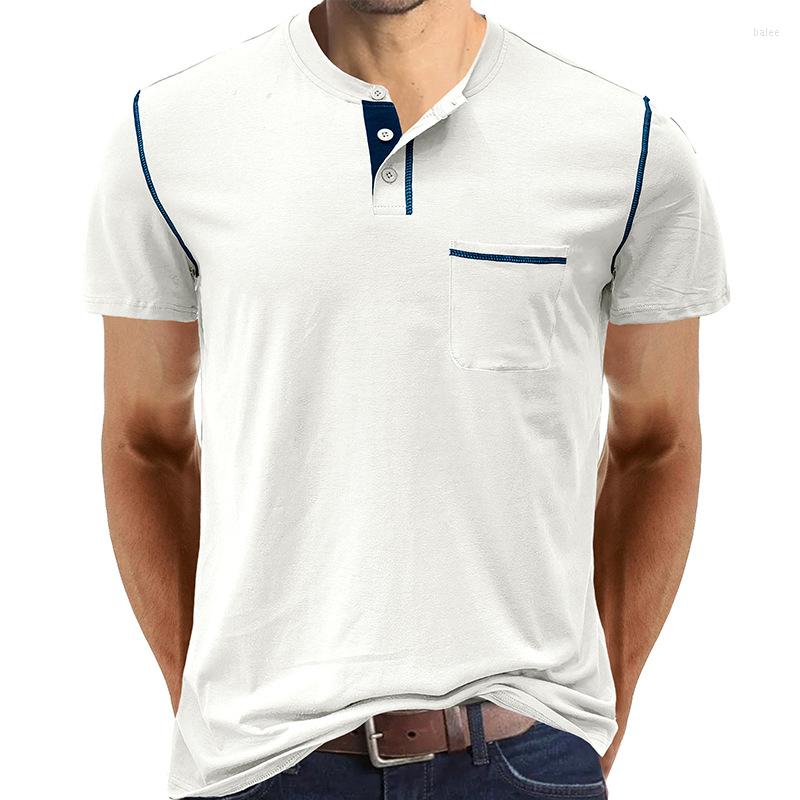Men's T Shirts 2023 Henley Collar Mens T-Shirt Fashion Short Sleeve Men's Tops Tee Summer Casual Solid Cotton Shirt For Men, Green
Men's T Shirts 2023 Henley Collar Mens T-Shirt Fashion Short Sleeve Men's Tops Tee Summer Casual Solid Cotton Shirt For Men, Green