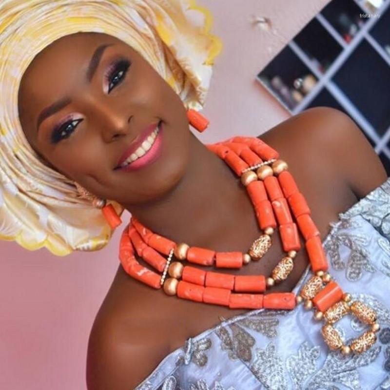 Necklace Earrings Set Natural Coral Bride Party Jewelry Elegant Women Beads Nigerian Wedding African ABG29, Picture shown
Necklace Earrings Set Natural Coral Bride Party Jewelry Elegant Women Beads Nigerian Wedding African ABG29, Picture shown