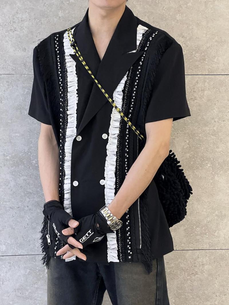 Men's Casual Shirts DC4606 Fashion Men's 2023 Runway Luxury European Design Party Style Clothing, Picture shown
Men's Casual Shirts DC4606 Fashion Men's 2023 Runway Luxury European Design Party Style Clothing, Picture shown