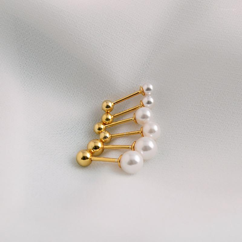 Stud Earrings 2 PCS Stainless Steel Imitation Pearl Ear Studs For Women 3/4/5/6/7mm Tragus Cartilage Piercing Jewelry
Stud Earrings 2 PCS Stainless Steel Imitation Pearl Ear Studs For Women 3/4/5/6/7mm Tragus Cartilage Piercing Jewelry