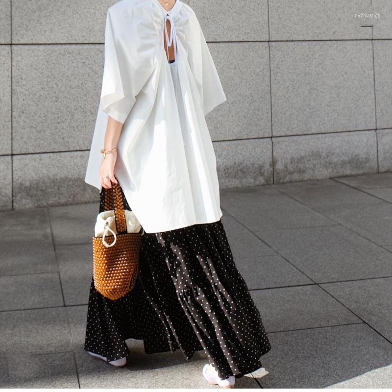 Women' Blouses Kuzuwata 2023 Japanese Retro Court Solid Color Shirts French Style Open Back Design Lace Up Camisas Loose Thin O Neck Tops, Green
Women' Blouses Kuzuwata 2023 Japanese Retro Court Solid Color Shirts French Style Open Back Design Lace Up Camisas Loose Thin O Neck Tops, Green