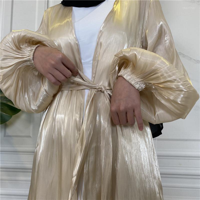 Ethnic Clothing Shiny Puff Sleeve Kimono Women Islam Dubai Arab Turkey Kaftan Party Ramadan Eid Open Abaya Muslim Inner Long Dress
Ethnic Clothing Shiny Puff Sleeve Kimono Women Islam Dubai Arab Turkey Kaftan Party Ramadan Eid Open Abaya Muslim Inner Long Dress