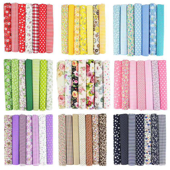 Fabric 7PCS 50 x 50cm Squares Cotton Craft Fabric Cloths for DIY Bundle Patchwork Quilting Sewing Scrapbooking Artcraft 230419
Fabric 7PCS 50 x 50cm Squares Cotton Craft Fabric Cloths for DIY Bundle Patchwork Quilting Sewing Scrapbooking Artcraft 230419